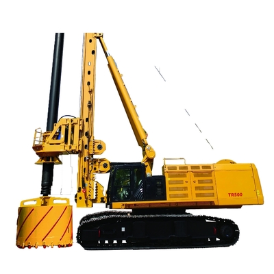 Il lavoro TR500D di Rig For Construction della perforazione a rotazione del grande diametro 4m di profondità 130m ha montato sulla base originale del CAT