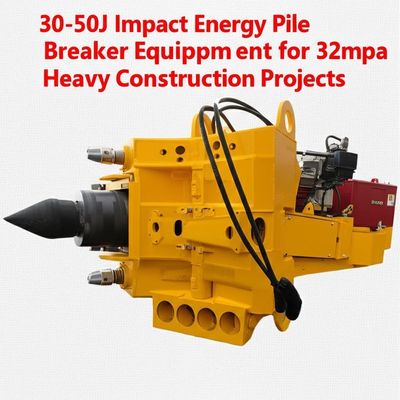 Demolitore di pali idraulico con energia d'impatto di 30-50J, pressione di 32 MPa e flusso d'olio di 200L/min per progetti di edilizia pesante