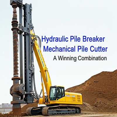 Fraggiatore idraulico di pile con 180mm Crowd Stroke 32mpa Pressione e 200L/min flusso di olio per la rottura efficiente di pile
